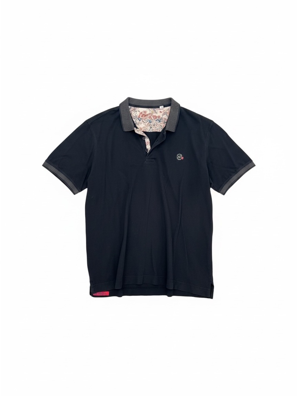 Robert Graham Black Polo with Contrast Trim